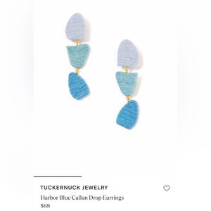 Tuckernuck Jewelry Collection Harbor Blue Callan Drop Earrings